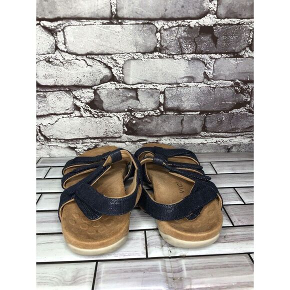 Vionic Amber Blue Denim Adjustable Strap Casual Sandals Women’s Sz 8M US/38.5EU - Picture 4 of 14